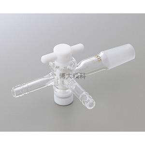 AS ONE 0414-05-20 帶通用配研的三相龍頭Ⅱ型 (帶特氟隆龍頭) 