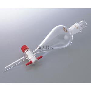 AS ONE 梨型分液漏斗100ml（帶特氟隆插塞,球體為PYREX玻璃制） 