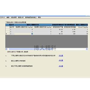 FX3414土肥站肥效體系指標建立系統軟件 