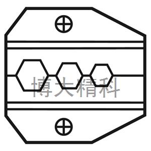 1PK-3003D10同軸口模HEX.255