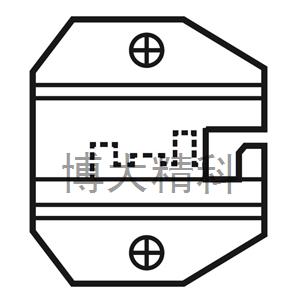 1PK-3003D11網絡口模8P/RJ45卡鍵型(不含AMP)