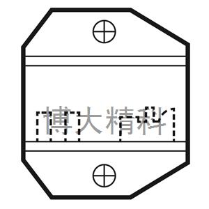 1PK-3003D13電話口模6P RJ12DEC MMJ側壓扣型