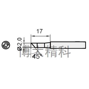 5SI-216N-2C斜面烙鐵頭(SS-216/217共享)2C） 