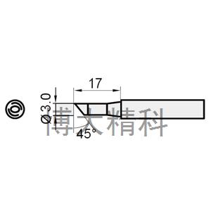 5SI-216N-3C（單斜面烙鐵頭(SS-216/217共享)3C） 
