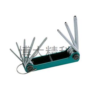 8PK-021L摺疊型星孔扳手組(8支組)T9H~T40 