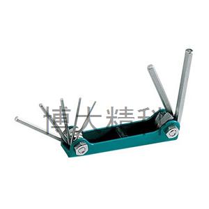 8PK-021N摺疊型內六角扳手組(7支組)1.5~6 