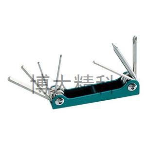 8PK-021S摺疊型綜合扳手組(7支組)公制 