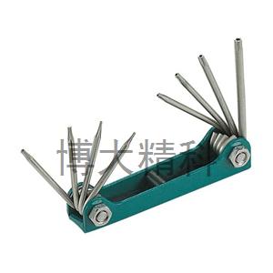8PK-021T摺疊型星型扳手組(8支組)T5~T20 