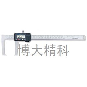 112-101扁頭（圓柱頭）外溝槽卡尺（數(shù)顯） 