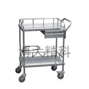 雙層中號660*440*850不銹鋼治療車 