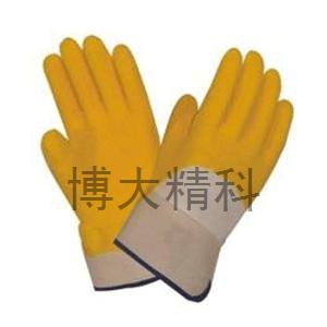 Y9052全浸黃色乳膠手套（羅口）12副/打