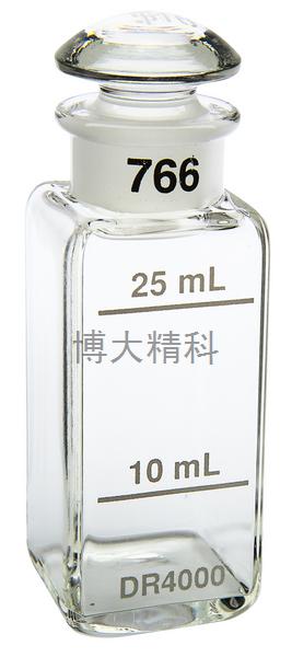 美國哈希1英寸方形比色池25ml樣品瓶 2/盒 訂貨號2612602